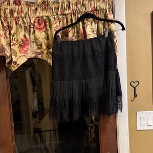 Elegant Black Lace Skirt